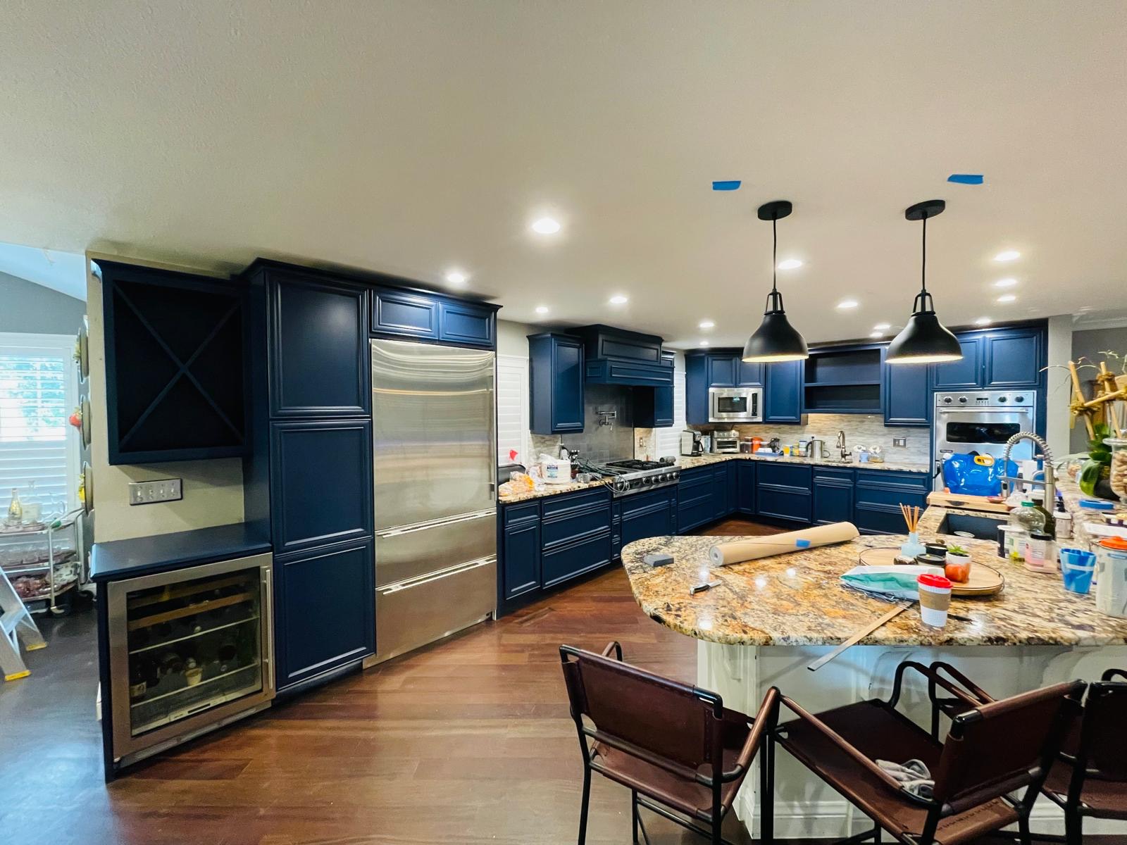 Cabinets: Black to Navy, photo 2