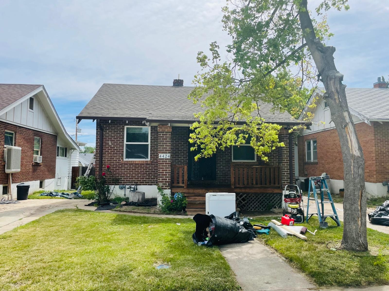 Brick Home Exterior Painting, before