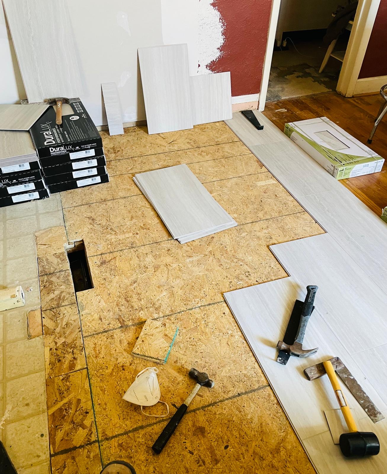 Kitchen & Flooring Update, before